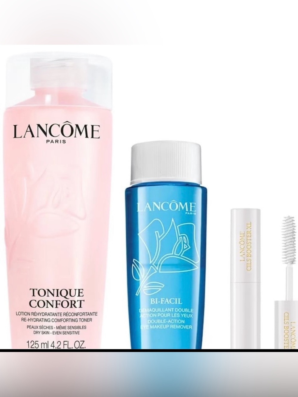 Lancome set of 3 skincare products